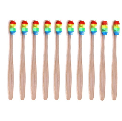 Colorful Bamboo Toothbrush - Eco-Friendly Oral Care