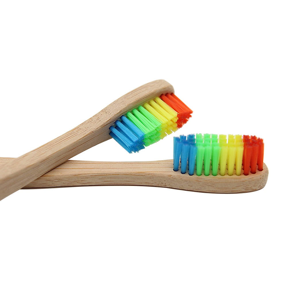 Colorful Bamboo Toothbrush - Eco-Friendly Oral Care