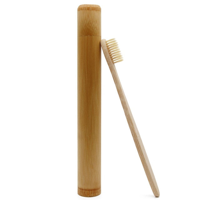 Genkent Bamboo Toothbrush Set with Charcoal