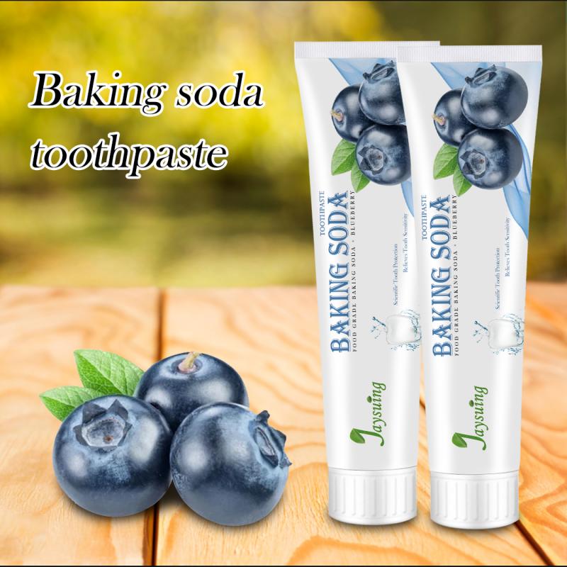 Blueberry Passionfruit Baking Soda Toothpaste with Bamboo Toothbrush