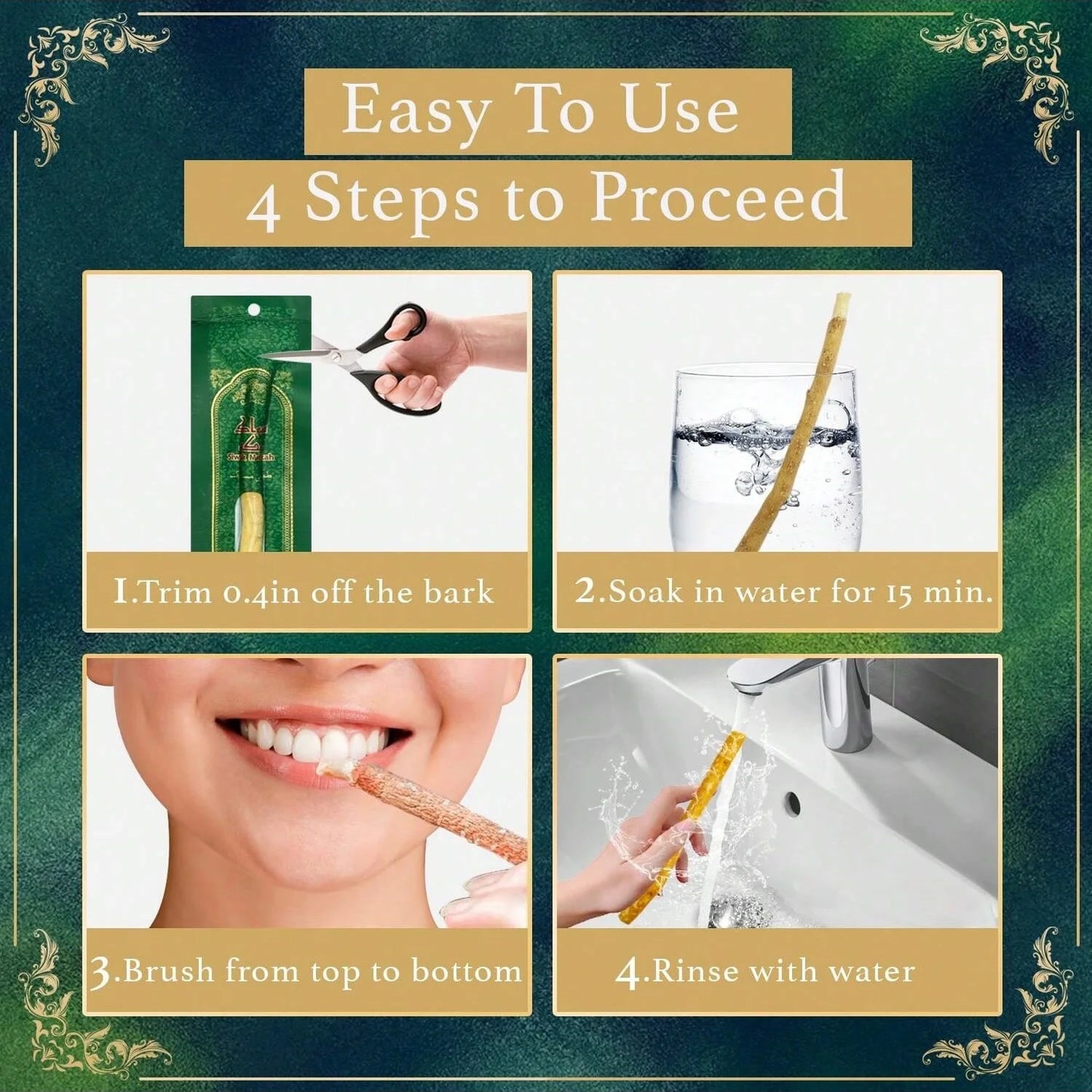 Natural Branch Miswak Toothbrush Stick