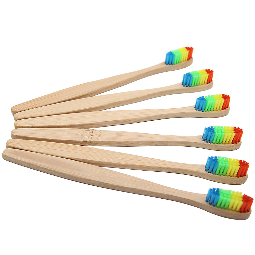 Colorful Bamboo Toothbrush - Eco-Friendly Oral Care