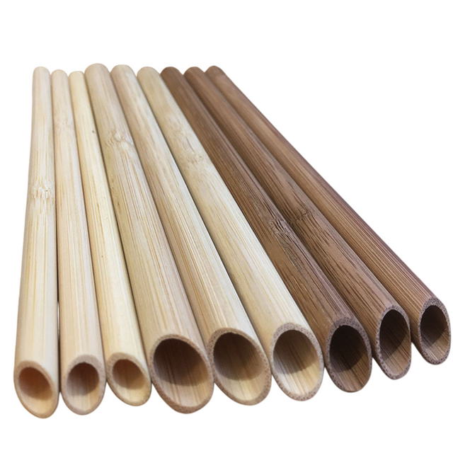 100-Pack Eco-Friendly Reusable Bamboo Straws