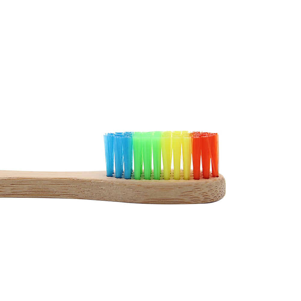 Colorful Bamboo Toothbrush - Eco-Friendly Oral Care