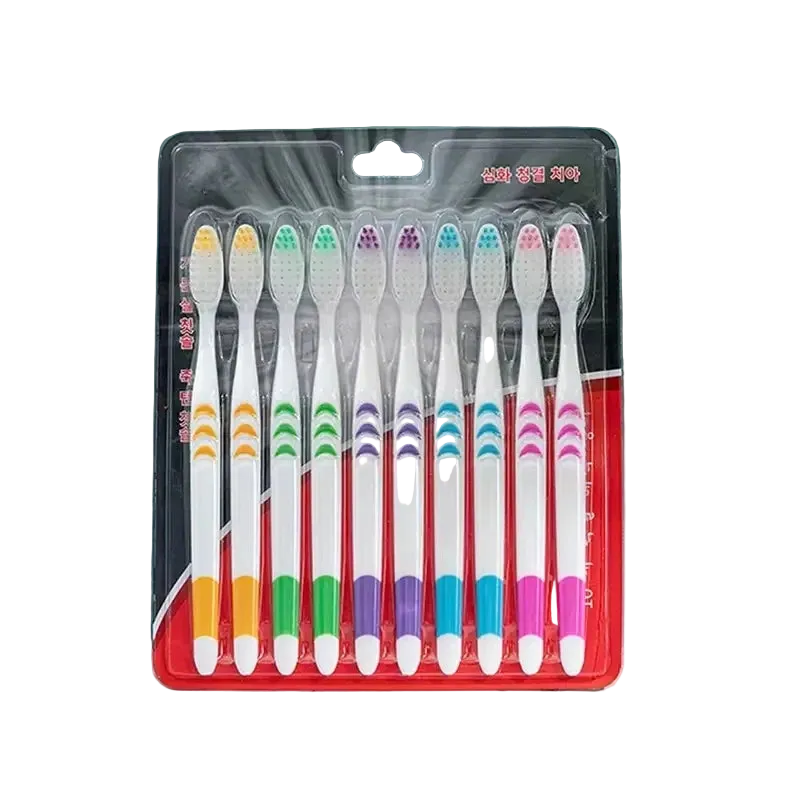10 Pack Double Ultra Soft Bamboo Charcoal Nano Toothbrushes For Adults Personal Dental Care