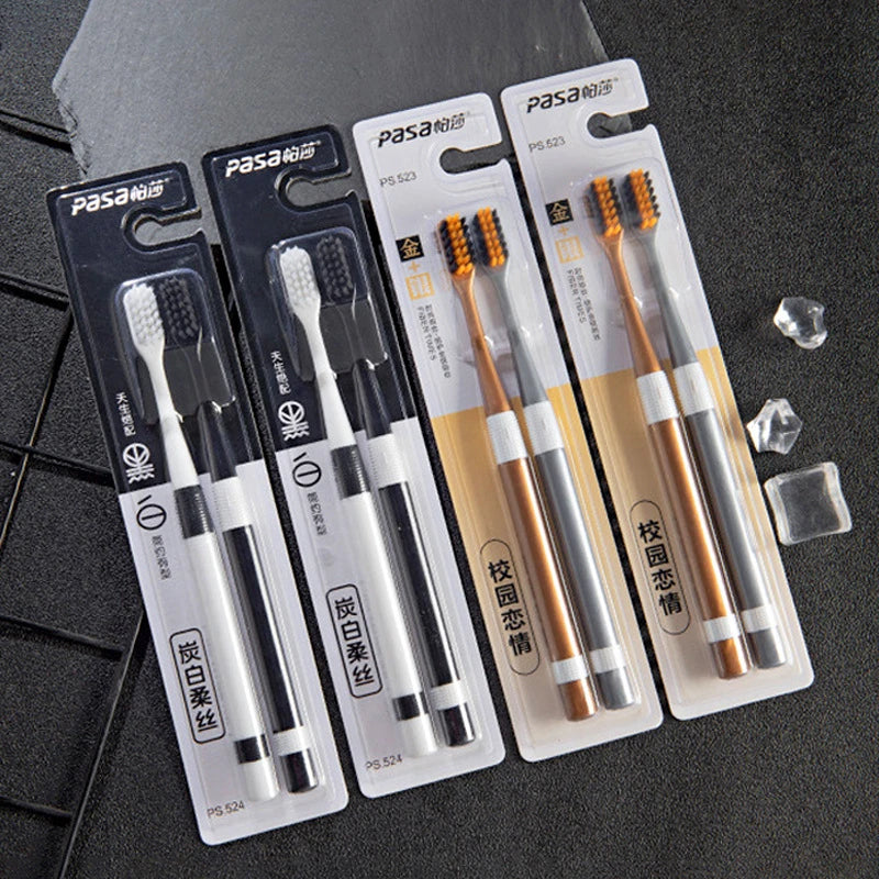 Dual Bamboo Charcoal Toothbrush Sets