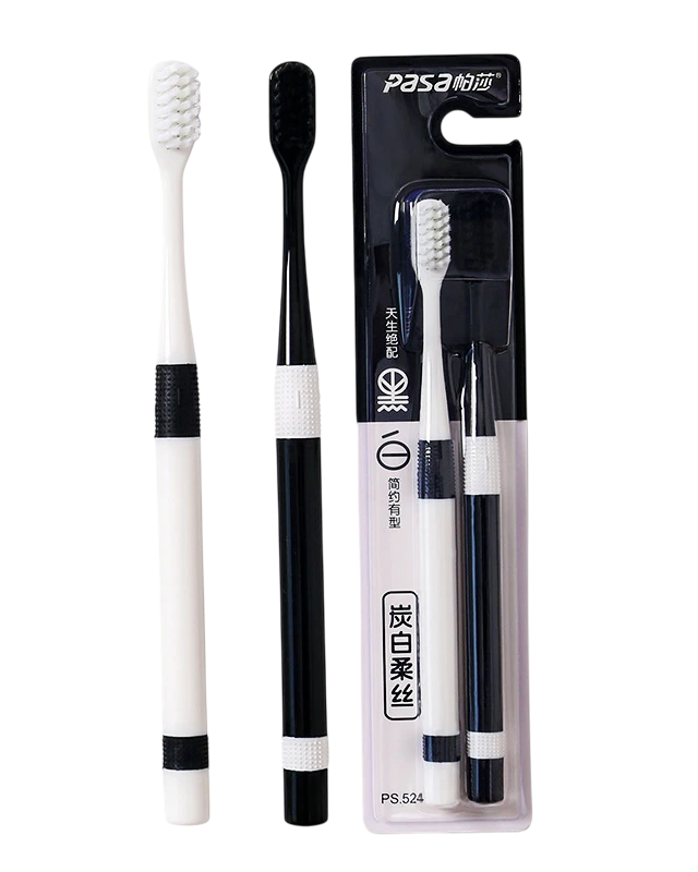 Dual Bamboo Charcoal Toothbrush Sets