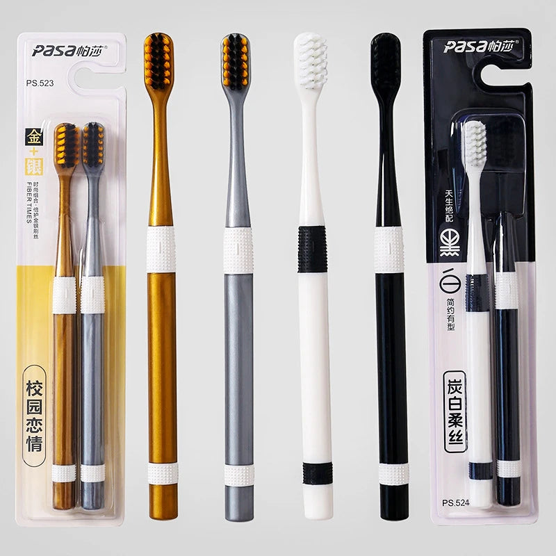 Dual Bamboo Charcoal Toothbrush Sets